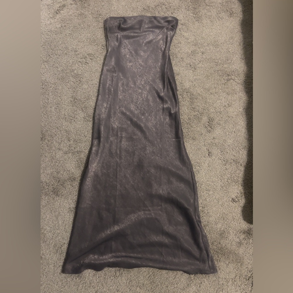 Metallic purple/gray maxi